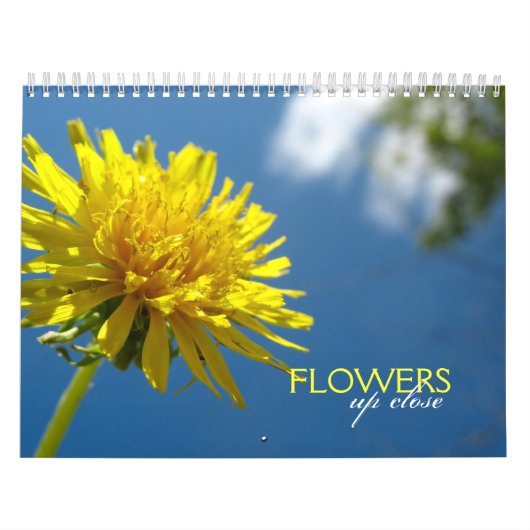 Bloemen Omhoog Sluiten Agenda Kalender (Hoes)
