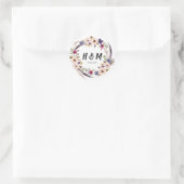 Bloemen onkruid sticker (Tas)