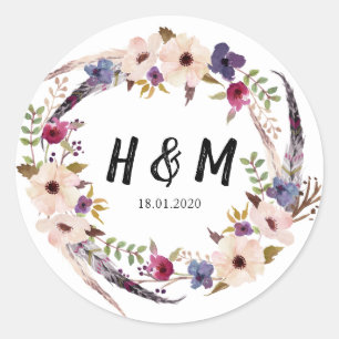 Bloemen onkruid sticker