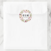Bloemen onkruid sticker (Tas)