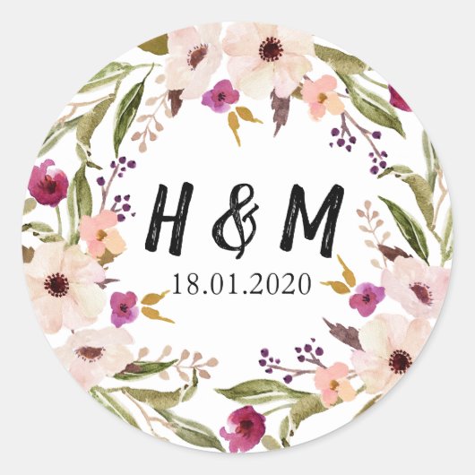 Bloemen onkruid sticker (Voorkant)