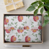 Bloemen (ontwerp 16 geel/Sinaasappel serie) Tissuepapier (Geschenk)