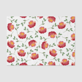 Bloemen (ontwerp 16 geel/Sinaasappel serie) Tissuepapier