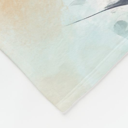 Bloemen ontwerp 310 fleece deken (Hoek)