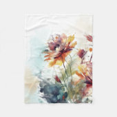 Bloemen ontwerp 310 fleece deken (Voorkant)