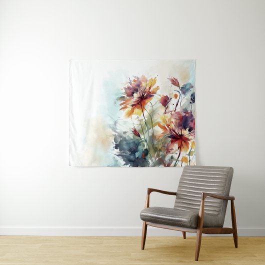 Bloemen ontwerp 310 wandkleed (In Situ (horizontaal))