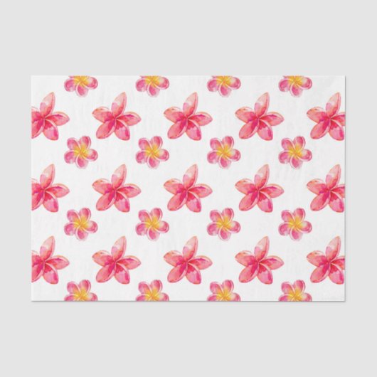 Bloemen (Ontwerp 39 Rode Serie) Tissuepapier (Voorkant)