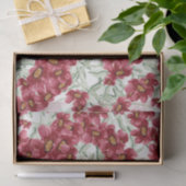 Bloemen (Ontwerp 52 Rode Serie) Tissuepapier (Geschenk)