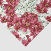 Bloemen (Ontwerp 52 Rode Serie) Tissuepapier (Detail)