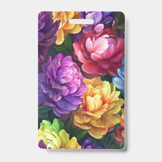 Bloemen Ontwerp Badge (Voorzijde)