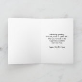 Bloemen ontwerp gepersonaliseerde 10e verjaardag kaart (Binnen)