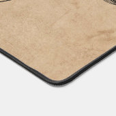 Bloemen Ontwerp Leuke Boho Girly Tan Custom Bureaumat (Hoek)
