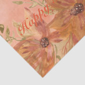 Bloemen ontwerp met koraal tissuepapier (Detail)