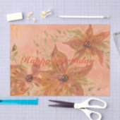 Bloemen ontwerp met koraal tissuepapier (Craft)