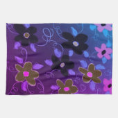 Bloemen ontwerp met Paarse Theedoek (Horizontaal)