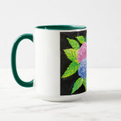 Bloemen ontwerp mok door Rashmi (Links)