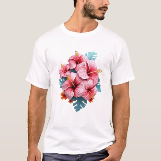 BLOEMEN ONTWERP T SHIRT (Voorkant)