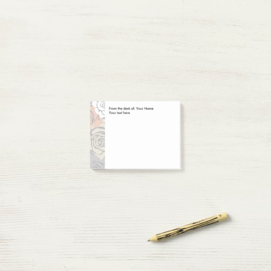 Bloemen Ontwerp van het Bureau van Post-it® Notes (Op bureau)