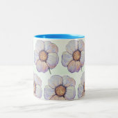 Bloemen ontwerpmok tweekleurige koffiemok (Center)