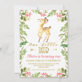 Bloemen onze kleine herten verjaardagsfeestje uitn kaart (Voorkant)