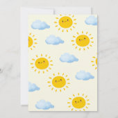 Bloemen Onze Kleine Zonneschijn 1e Verjaardag Zonn Kaart (Achterkant)