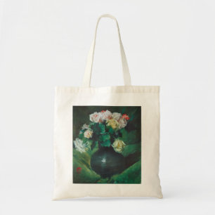 Bloemen (ook bekend als Rozen) door William Merrit Tote Bag