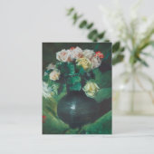 Bloemen (ook bekend als Rozen) van William Merritt Briefkaart (Staand voorkant)