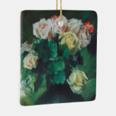 Bloemen (ook bekend als Rozen) van William Merritt Keramisch Ornament (Rechts)