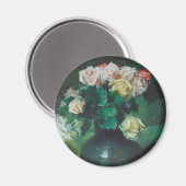 Bloemen (ook bekend als Rozen) van William Merritt Magneet (Voorkant / Achterkant)