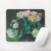 Bloemen (ook bekend als Rozen) van William Merritt Muismat (Met muis)