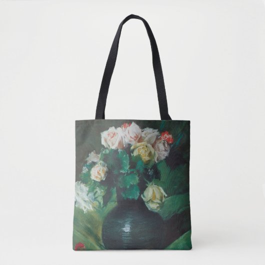 Bloemen (ook bekend als Rozen) van William Merritt Tote Bag (Voorkant)