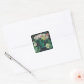 Bloemen (ook bekend als Rozen) van William Merritt Vierkante Sticker (Envelop)