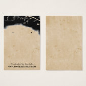  Bloemen Oorbel Houder Sieraden Ketting Visitekaartje (Voorkant /achterkant)