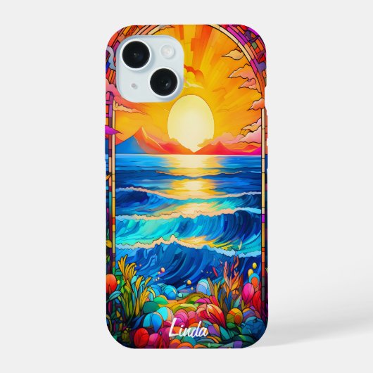 Bloemen op Arch Case-Mate iPhone 15 Case (Achterkant)