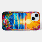 Bloemen op Arch Hoesje-Mate Case-Mate iPhone Case (Achterkant (horizontaal))