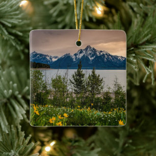 Bloemen op Colter Bay Keramisch Ornament