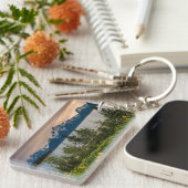 Bloemen op Colter Bay Sleutelhanger (Voorkant Rechts)
