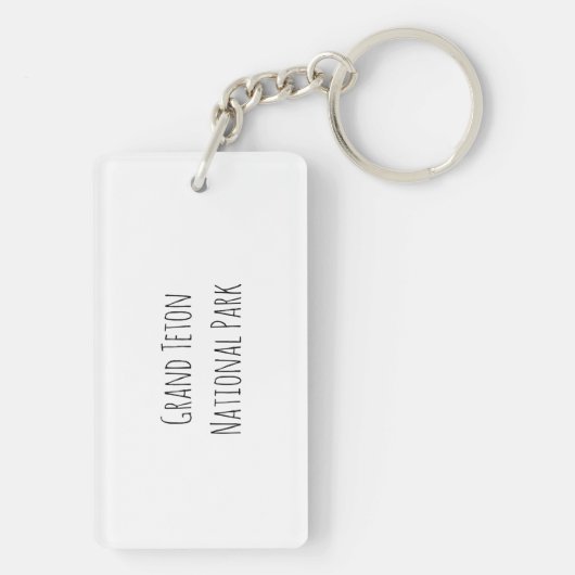 Bloemen op Colter Bay Sleutelhanger (achterkant)