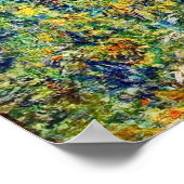 Bloemen op de banken van de Seine River Fine Art Poster (Hoek)