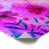 Bloemen op de borst poster (Hoek)