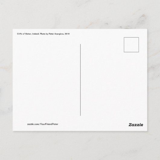 Bloemen op de Cliffs of Moher Briefkaart (Achterkant)