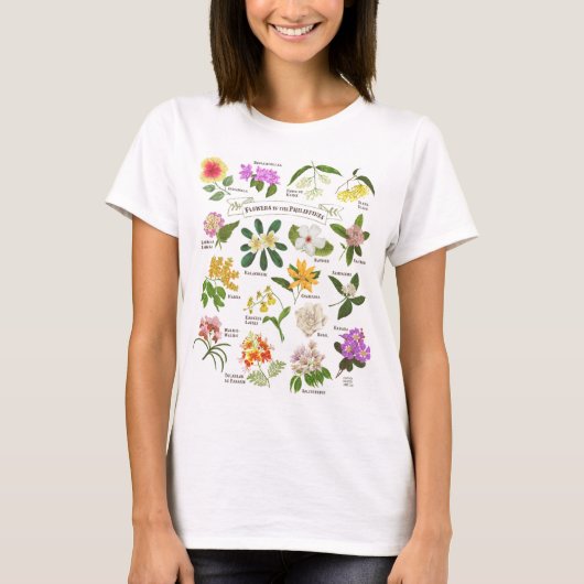 Bloemen op de Filipijnen T-shirt (Voorkant)