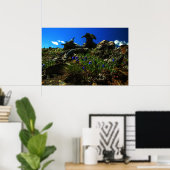 Bloemen op de geiten poster (Thuiskantoor)