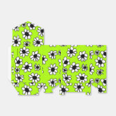 bloemen op de groene doos bedankdoosjes (Uitgevouwen)