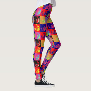 Bloemen op de muur + uw ideeën leggings