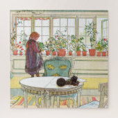 Bloemen op de vensterbank Carl Larsson Swedish Legpuzzel (Verticaal)