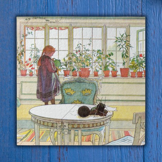 Bloemen op de vensterbank Carl Larsson Swedish Legpuzzel