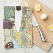 Bloemen op de vensterbank Carl Larsson Swedish Theedoek (Quarter Fold)