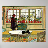 Bloemen op de vensterbank, poster (Voorkant)