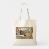 Bloemen op de vensterbank Van A Home Carl Larsson Tote Bag (Achterkant)